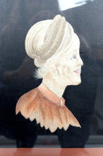 Загрузить изображение в средство просмотра галереи, Portrait de Soie Brodée, Dame Agée, Indochine / Vietnam, Milieu XXe