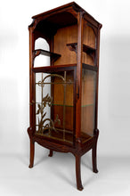 将图片加载到图库查看器,Vitrine Art Nouveau, Bronzes et Bois Sculpté sur un Thème Lacustre, France, vers 1900