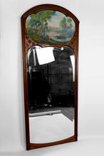 Загрузить изображение в средство просмотра галереи, Important Miroir Trumeau en Noyer Sculpté, Art Nouveau, France, Circa 1900