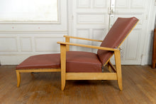 Charger l'image dans la galerie, Fauteuil à système – Chaise longue de type Morris Art Déco / Période de la Reconstruction, France, vers 1940