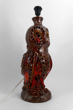 Загрузить изображение в средство просмотра галереи, Importante lampe « Chouette » en céramique – Walter Gerhards Allemagne de l’Ouest, circa 1960–1970