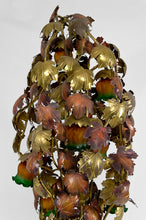 将图片加载到图库查看器,Important lampadaire "Vigne" en métal patiné, Hollywood Regency, Circa 1960