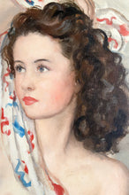 将图片加载到图库查看器,Portrait dénudé d’une jeune femme au foulard, Maurice Ehlinger, Circa 1940