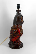 Загрузить изображение в средство просмотра галереи, Importante lampe « Chouette » en céramique – Walter Gerhards Allemagne de l’Ouest, circa 1960–1970