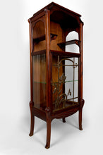 将图片加载到图库查看器,Vitrine Art Nouveau, Bronzes et Bois Sculpté sur un Thème Lacustre, France, vers 1900