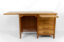 将图片加载到图库查看器,Bureau Art Déco en chêne, France, Circa 1940