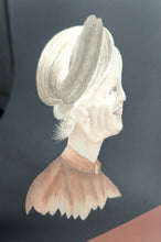 Загрузить изображение в средство просмотра галереи, Portrait de Soie Brodée, Dame Agée, Indochine / Vietnam, Milieu XXe