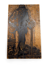 Загрузить изображение в средство просмотра галереи, Plaque / Matrice de Xylogravure, "Le Chemineau", France, 1978