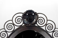 将图片加载到图库查看器,Miroir en Fer Forgé, Art Déco, Thème Floral , France, Circa 1920