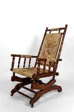 Загрузить изображение в средство просмотра галереи, Rocking chair victorien – Aesthetic / Eastlake Movement États-Unis ou Royaume-Uni, vers 1880