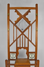 将图片加载到图库查看器,Vestiaire chêne et carreaux de céramique, Art Nouveau, France, Circa 1910