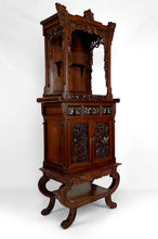 将图片加载到图库查看器,Important Cabinet Asiatique en bois sculpté, Vietnam ou Chine, Circa 1880