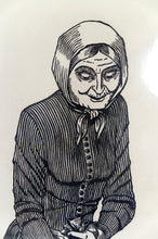 Загрузить изображение в средство просмотра галереи, Paire de Gravures Xylographes, "Couple de Paysans", France, Circa 1970