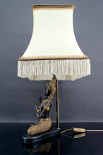 将图片加载到图库查看器,Lampe au Bouddha Thaï en bronze à double patine noire et dorée, France, Circa 1960