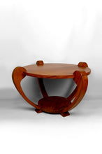 将图片加载到图库查看器,Guéridon / Table Basse en Teck Massif, Art Deco Colonial, Dans le Goût de Michel Dufet , Circa 1930