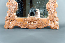 Загрузить изображение в средство просмотра галереи, Miroir en Bois Sculpté de Dragons, Indochine, Circa 1900