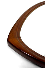 将图片加载到图库查看器,Important Miroir Triangulaire en Teck, Design Scandinave, Circa 1950