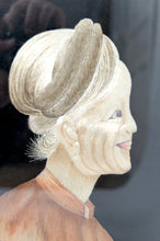 Загрузить изображение в средство просмотра галереи, Portrait de Soie Brodée, Dame Agée, Indochine / Vietnam, Milieu XXe