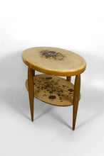 Lade das Bild in den Galerie-Viewer, Guéridon Art Déco d’Exception à Décor Floral Peint et Doré – France, vers 1920