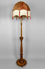 将图片加载到图库查看器,Important lampadaire Art Déco en chêne sculpté, France, vers 1920