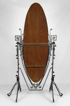 将图片加载到图库查看器,Important miroir psyché Art Déco en fer Forgé, France, Circa 1920