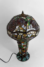 Загрузить изображение в средство просмотра галереи, Belle lampe champignon en vitrail, style Tiffany, Art nouveau – XXᵉ siècle
