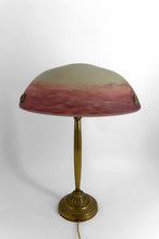 将图片加载到图库查看器,Exceptionnelle lampe Art Déco française en bronze et pâte de verre – Vers 1920