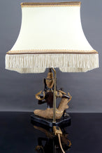 将图片加载到图库查看器,Lampe au Bouddha Thaï en bronze à double patine noire et dorée, France, Circa 1960