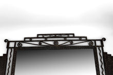 将图片加载到图库查看器,Miroir Art Déco en fer forgé, par Paul Kiss, Paris, vers 1930