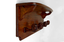 Загрузить изображение в средство просмотра галереи, Original Vestiaire Mural, Patères Sculptées sur un Thème Fantastique: Sorcières, Diable et Démons, Art Nouveau Gothique, Début XXe