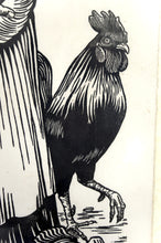 Загрузить изображение в средство просмотра галереи, Paire de Gravures Xylographes, "Couple de Paysans", France, Circa 1970