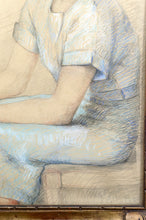 将图片加载到图库查看器,Portrait de jeune femme, pastel, Art Déco, par M.Ducoin, France, 1934