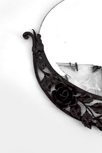 将图片加载到图库查看器,Miroir Art déco en fer forgé à décor de roses, vers 1920