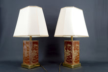 将图片加载到图库查看器,Paire de Lampes Chinoisantes / Japonisantes, Style Hollywood Regency, France, Circa 1970