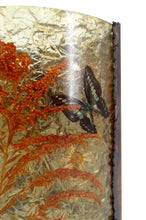 Загрузить изображение в средство просмотра галереи, Applique d'angle des potiers d'Accolay en cuivre patiné et résine fractale, France, Circa 1970