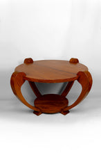 将图片加载到图库查看器,Guéridon / Table Basse en Teck Massif, Art Deco Colonial, Dans le Goût de Michel Dufet , Circa 1930
