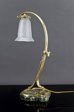 将图片加载到图库查看器,Importante Lampe de Bureau en Bronze et Marbre, Art Nouveau, France, Circa 1890
