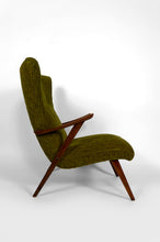 Загрузить изображение в средство просмотра галереи, Fauteuil bergère à oreilles – Design moderniste des années 1960