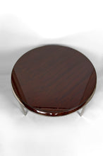 将图片加载到图库查看器,Table Basse Moderniste, Chrome & Bois Exotique, Italie, Circa 1960-1970