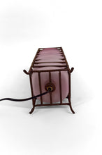 将图片加载到图库查看器,Lampe de Table Moderniste en Pâte de Verre et Fer Forgé, Circa 1950-1960