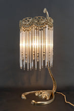 将图片加载到图库查看器,Lampe en Bronze et Pendeloques par Hector Guimard, France, Art Nouveau, Circa 1910