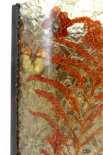 Загрузить изображение в средство просмотра галереи, Applique d'angle des potiers d'Accolay en cuivre patiné et résine fractale, France, Circa 1970