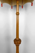 将图片加载到图库查看器,Important lampadaire Art Déco en chêne sculpté, France, vers 1920