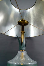 将图片加载到图库查看器,Lampe Ananas en cristal et métal patiné, France, 1950