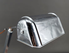 将图片加载到图库查看器,Importante Lampe de Bureau, Chrome, Aluminium et Marbre, Art Déco Moderniste, France, Circa 1930