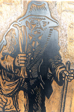 Загрузить изображение в средство просмотра галереи, Plaque / Matrice de Xylogravure, "Le Chemineau", France, 1978