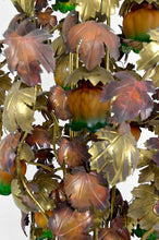 将图片加载到图库查看器,Important lampadaire "Vigne" en métal patiné, Hollywood Regency, Circa 1960