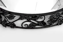 将图片加载到图库查看器,Miroir Art déco en fer forgé à décor de roses, vers 1920