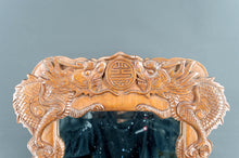 Загрузить изображение в средство просмотра галереи, Miroir en Bois Sculpté de Dragons, Indochine, Circa 1900