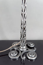 将图片加载到图库查看器,Lampe en Fer Forgé par Paul Kiss et Muller Frères, France, Art Deco, Circa 1920